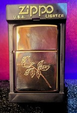 1999 Rose Gold Golden Rose Zippo. Brand New, Never Been Opened picture