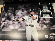 🔥Ichiro Suzuki🔥 HOF Signed Seattle Mariners 16x20 Photo BAS Hologram  picture