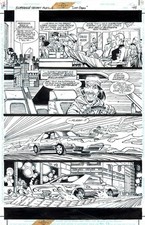 Superman Secret Files 1 Original Art Page 54 by Ron Frenz Brett Breeding DC 1998 picture