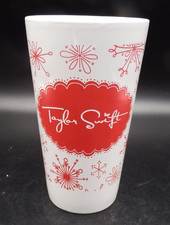 VTG  Taylor Swift Red/White Holiday Mug W/ Red Snowflakes EXC picture