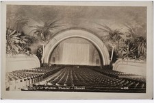 Honolulu HI-Hawaii Interior Of Waikiki Theater, Vintage Postcard RPPC picture