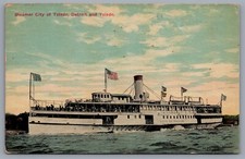 1911 Toledo, Detroit and Toledo Steamer Antique Postcard to Chitwood, Oregon picture