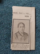 Sk289 Ephemera 1922 Picture Magistrate Norwich Mrs E W Beck  picture
