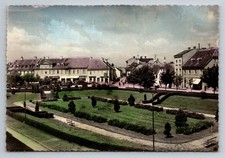 Vintage Photochrome Postcard Karlovac East Park Yugoslavia 1950s picture