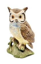 Vintage Lefton Great Horned Owl Figurine picture