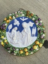 della robbia nativity wall art rare 10