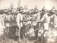 WWI German Soldiers Stahlhelm Ludendorff Iron Cross RPPC Real Photo Postcard picture