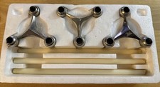 Vintage MCM Stoff Nagel Modular Stacking Candle Holder Chrome BMF Atomic picture