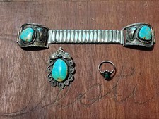 Southwestern style Turquoise Jewelry 3 pc Lot  picture