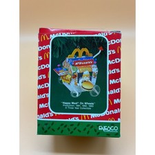Enesco McDonalds Happy Meal on Wheels Christmas Ornament Rare Limited Edition picture
