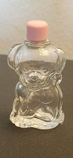 Vintage Manon Freres Puppy Love Perfume Bottle Pat Pd Glass Dog Pink Cap MINT picture