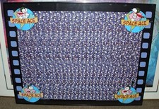 1993 RARE SCHULTZ SNOOPY SPACE AGE HOLUSION POSTER BY NVISION GRAFIX FRAMED LOOK picture