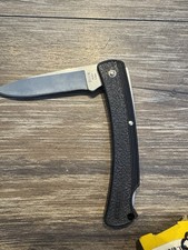 Buck Knife 2000s  BuckLite 424  Folding Knife USA  Black Handle New picture
