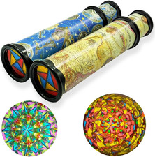 2 Pack Classic Kaleidoscope Toy,Magic Rotating Kaleidoscope,Stretchable Long Wor picture