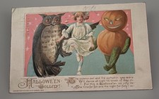Vintage/ Antique 1915 Halloween Greeting Postcard • John Winsch Co. picture