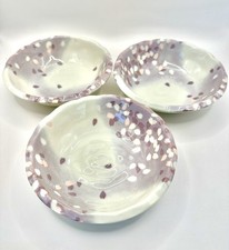 Set of 3 Uno Chiyo Porcelain Bowls delicate cherry blossom design (Sakura) Japan picture