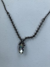 vintage estate Chain Rhinestone Necklace picture