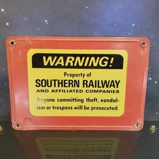 VTG Southern Railway Metal Warning Sign 7