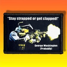 George Washington Morale Patch / Military Badge ARMY Tactical Hook & Loop  55 picture
