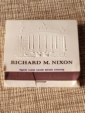RICHARD M. NIXON PRESIDENTIAL SEAL COMPLETE UNUSED WHITE HOUSE MATCHBOOK -1969 picture
