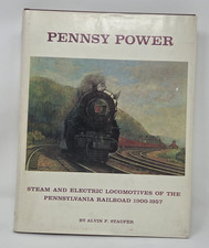 Pennsy Power Steam & Electric Locomotives Pennsylvania Railroad Book Tear Cover picture