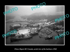 Prince Rupert Bc Canada Harbour Aerial View c1960 1 Old Large Historic Photo picture
