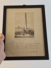 2 Rare Documents - Washington Monument Period Documents Signed  picture