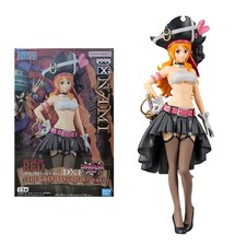 19CM One Piece Nami Film Red Figure Anime PVC Collectible Model Toy Gift picture