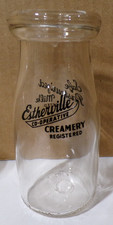 Estherville Cooperative Creamery ACL Pyro Half Pint Cream Milk Estherville Iowa picture