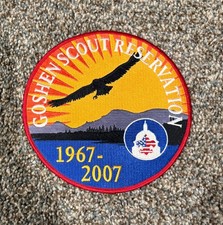 6 inch Goshen Scout Reservation 1967–2007 Anniversary Patch BSA Virginia picture