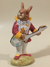 Royal Doulton Bunnykins Mr. Bunnybeat Strumming Figurine Golden Jubilee DB16 picture