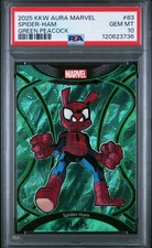 2025 PSA 10 SPIDER HAM PETER PORKER KAKAWOW MARVEL AURA GREEN PEACOCK /25  picture