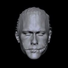 Blank 1/18 1/12 1/10 Joker Heath L Unpainted Head Sculpt fit 3.75
