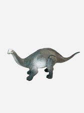 Brontosaurus Jaru Apatosaurus Dinosaur Toy Gray 7” Plastic Action Figure Retro picture