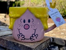 Little Miss Princess 3D Ceramic Coffee Mug Tea Cup NEW RARE Yellow Pink 2024 picture
