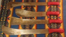Vtg Martindale Birmingham Fixed Blade Machete Bowie Crocodile Knife Lot Of 4  picture