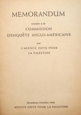 $ 1946 Palestine Israel Jewish Agency Memorandum to the British Government picture