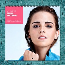 Emma Watson 2027 Wall Calendar 12 Month Celebrity Photo Fan Collectible picture