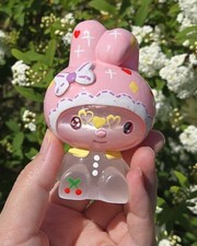 Adorable Hand Painted My Melody Selenite Crystal Sanrio My Melody Figurine picture