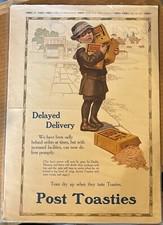 1913 Post Toasties Ad The Companion Magazine Back Various Offers Vacation Items picture