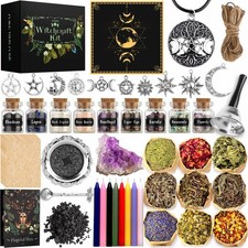 Complete 56Piece Witchcraft Supplies Set for Magical Spells and Practices picture