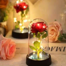 Wedding Birthday Valentine Day Gift Eternal Rose Flower Colorful Luminous Orname picture