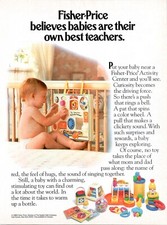 FISHER PRICE Activity Center Baby Toys 1988 Vintage 1988 Family Circle Print Ad picture