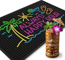 Always Happy Hour Bar Mat - Tiki 18