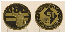 DC Statehood 51 Marion Barry Statue Dedication Challenge Coin  4#C picture