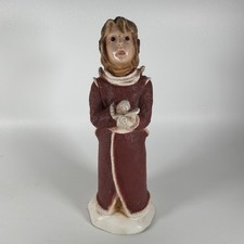 Vintage 1988 Universal Statuary #890 Christmas Caroler Lady Figurine picture