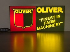 Lighted Oliver Tractor Sign picture