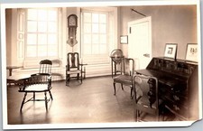 RPPC NY Albany Shuyler Mansion General's study picture