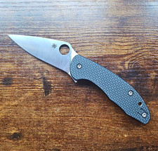 Rare Spyderco Mantra 3 Carbon Fiber, S30V Compression Lock Flipper picture