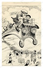 Cambridge Massachusetts 1923 Magazine Beach Bridge Cartoon Standard Postcard picture
